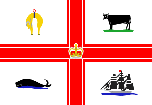 Melbourne flag (Australien / Australie / Ausztralia / Ausztrlia / Australija / Avustralya)