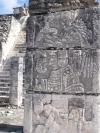 Mexico - Chichn Itza (Yucatn): bas-relief - Pre-Hispanic City of Chichen-Itza - Puuc region - Unesco world heritage site (photo by A.Caudron)