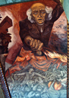 08  Mexico - Jalisco state - guadalajara - mural of father miguel hidalgo in the stairway of the palacio de gobierno - photo by G.Frysinger