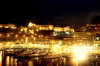 Monaco - La Condamine: nocturnal view of the port and the rock - photo by M.Torres