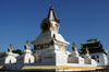 Ulan Bator / Ulaanbaatar, Mongolia: stupa in Gandan Khiid Monastery - photo by A.Ferrari