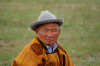 Ulan Bator / Ulaanbaatar, Mongolia: Naadam festival - Mongolian man at the horse races - Hui Doloon Khutag - photo by A.Ferrari