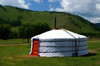 Gorkhi-Terelj National Park, Tov province, Mongolia: ger tent / yurt near Terelj - photo by A.Ferrari