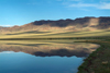 Mongolia - Ureg lake: reflection - photo by A.Summers