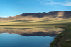 Mongolia - Ureg lake: reflection - photo by A.Summers