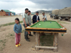 Mongolia - Tsetserleg / TSZ - Arkhangai Aimag: all fresco billiards / pool - photo by P.Artus