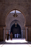 Morocco / Maroc - Rabat: palace - horseshoe arch - photo by F.Rigaud
