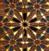 Morocco / Maroc - Casablanca: Hassan II mosque - intricate decoration - golden tiles reflect the sun - Islamic art - photo by M.Torres