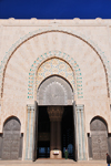Casablanca, Morocco / Maroc: Hassan II mosque - main gate - photo by M.Torres