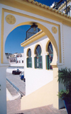 Morocco / Maroc - Tangier / Tanger: Hotel Continental - detail - Rue Dar el Baroud