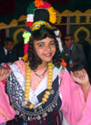 Morocco / Maroc - El Kelaa des M'Gouna: festival of roses - girl (photo by J.Kaman)