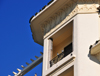 Casablanca, Morocco: art deco balcony with pigeons- Blvd Mohammed V - photo by M.Torres