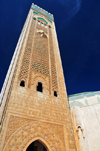 Casablanca, Morocco: Hassan II mosque - minaret, the world's tallest at 210 metre as well as Morocco's tallest structure - photo by M.Torres
