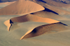 Namibia: Aerial View of Horseshoe shaped sand dune, Sossusvlei, Hardap region - photo by B.Cain