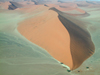 Namibia: Aerial view of sand dunes, Sossusvlei - photo by B.Cain
