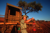 Namibia - Hostess and red lantern - photo by G.Friedman