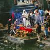 Kathmandu, Nepal: Pashupatinath temple - funeral pyre - open air cremation - last rites - antim-samskara - UNESCO world heritage site - photo by W.Allgwer