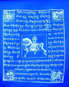 Nepal - Katmandyu / Kathmandu valley: Tibetan prayer flag (photo by J.Kaman)