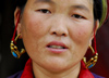 Nepal - Langtang region - typical earring of Tamang women - photo by E.Petitalot