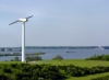 Netherlands - Haringvlietdam  (Zuid-Holland): modern windmill (photo by P.Willis)