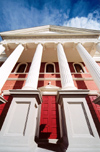 10 New Zealand - North Island - Wellington - Catholic Basilica of "The Sacred Heart" - columns - architect: Francis Petre - photo by Miguel Torres