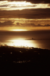 New Zealand - South island - Greymouth: south beach - sunset - photo by Air West Coast