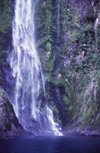 New Zealand - South island - Milford sound: Lady Stirling Falls - base - photo by Air West Coast