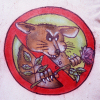 New Zealand - South island: West Coast - No Possums Allowed!  Painting on possum skin - photo by Air West Coast