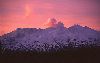 New Zealand - North island - Mount Ruapehu: steaming - dawn - start of 1995 eruption (photographer: Rob Neil)