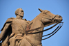 Managua, Nicaragua: equestrian statue of Simn Bolivar, a gift of Venezuela - plaza Simn Bolivar - malecn - photo by M.Torres