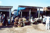 Nigeria - Kano: makeshift shops - photo by Dolores CM