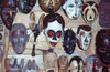 Nigeria - Lagos / LOS: ceremonial masks - Lekki market - photo by Dolores CM