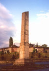 Artsakh - Nagorno Karabakh - Xankandi / Stepanakert: dawn and the monolith (photo by M.Torres)