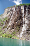Norway / Norge - Geirangerfjord / Geirangerfjorden (Mre og Romsdal): the seven sisters waterfalls (photo by Juraj Kaman)