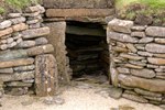 Orkney island - Skara Brae- part of the passage way that joined all of the houses in the village- this was originally roofed over - photo by Carlton McEachern
