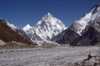 Pakistan - K2 - Baltoro Muztagh subrange - Karakoram mountains - Himalayan range - Northern Areas: K2 - the second-highest mountain on Earth - 8,611m - aka Qogir Feng, Mount Godwin-Austen, Lambha Pahar, Dapsang, Kechu, Chogori - photo by A.Summers