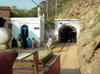 Jhelum District, Punjab, Pakistan: Khewra Salt Mines - main tunnel - photo by D.Steppuhn