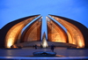 Islamabad, Pakistan: Pakistan Monument at dusk - marble terrace - photo by M.Torres