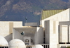 Islamabad, Pakistan: Faisal mosque - view towards the Margalla Hills - photo by R.Zafar