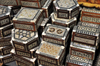 Bethlehem, West Bank, Palestine: inlaid mother of pearl boxes, made in Syria - photo by M.Torres