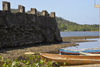 Fuerte de San Jeronimo - boats and ramparts, Portobello, Coln, Panama, Central America - photo by H.Olarte