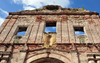 Panama City / Ciudad de Panama: Casco Viejo - ruins of the Santo Domingo convent - faade on Avenida A - Ruinas del Antiguo Convento de Santo Domingo - photo by M.Torres
