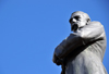 Panama City / Ciudad de Panama: Casco Viejo - Plaza de Francia - statue of Pablo Arosemena - journalist, attorney and president - photo by M.Torres