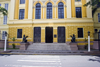 Panama City / Ciudad de Panama: entrance to the Instituto Nacional de Panam - architect Genaro Ruggieri - corregimiento de Santa Ana - photo by H.Olarte