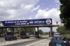 La Chorrera, Panama province: toll booth on the Pan-American Highway - photo by H.Olarte