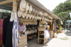 Penonom, Cocl province, Panama: Panamanian hats for sale - photo by H.Olarte