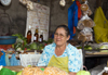 Penonom, Cocl province, Panama: woman at her produce market stall - Public Market - photo by H.Olarte