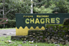 Parque Nacional Chagres, Colon province, Panama: entrance sign - photo by H.Olarte