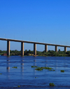 Presidente Hayes department, Paraguay: Remanso bridge over the River Paraguay - Trans Chaco route - photo by A.Chang