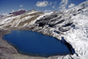 Ausangate massif, Cuzco region, Peru: Laguna Auzangatecocha is passed on route to Palomani Pass (17,000 ft) on Ausangate's southern shoulder- Peruvian Andes - photo by C.Lovell